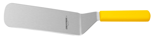 Dexter Russell 19693Y 8'' x 3'' cake turner, yellow handle