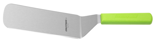 Dexter Russell 19693G 8'' x 3'' cake turner, green handle