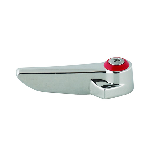 T&S Brass 001637-45 Lever Handle, 2-3/16'' long, red index, for all standard T&S compression & cerama cartridges