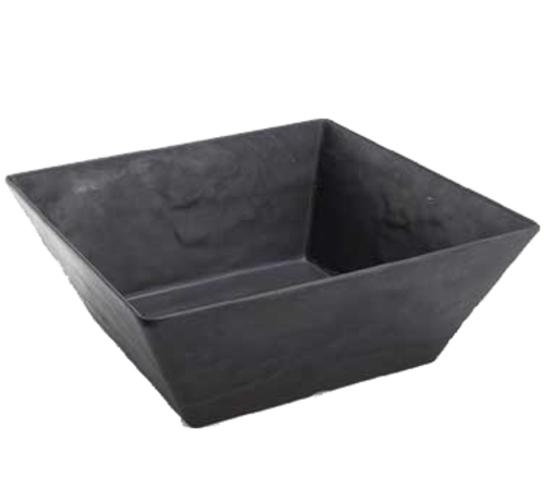 American Metalcraft  FSMEL117  MELAMINE BOWL, SQUARE, FAUX SLATE, 208 OZ. country of origin-CHINA