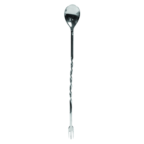 TableCraft Products  H503K  12'' Bar Mixing Spoon w/ Fork, S/S