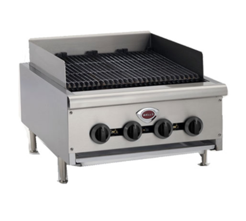Wells HDCB-2430G RADIANT GAS CHARBROILER, 24''W, Natural Gas, 80,000 BTU