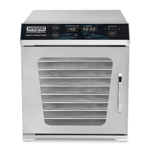 Waring  WDH10  Dehydrator, single zone, (10) 15'' x 13-1/2'' mesh racks, glass door, 120v/60/1-ph