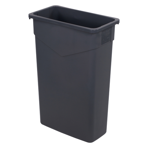 CFS Brands  34202323  Trimline Waste Container, 23 gallon, rectangular, polyethylene, gray