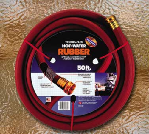 Cactus Mat 724311-EA Hot Water Hose, 50', 5/8'' inside diameter, red