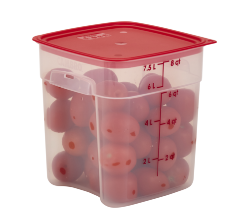 Cambro  8SFSPROPP190  CamSquare FreshPro Food Container, 8 qt., polypropylene