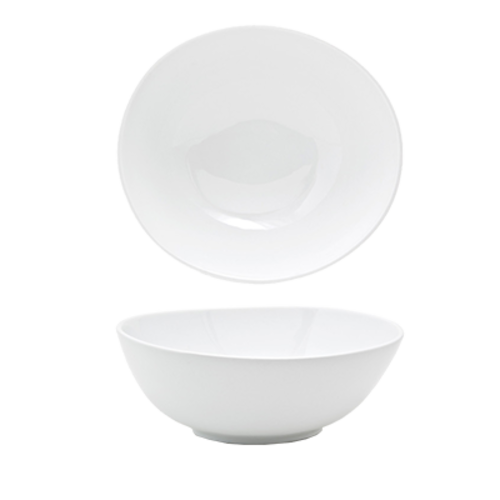 Front Of The House  DBO059WHP22  8'' Oval Ellipse Bowl - 36oz