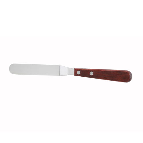 Winco  TOS-4  Spatula w/Offset, Wooden Hdl, 3-3/8'' x-3/4'' Blade