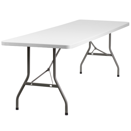 Flash Furniture RB-3096-GG 30x96 White Plastic Fold Table
