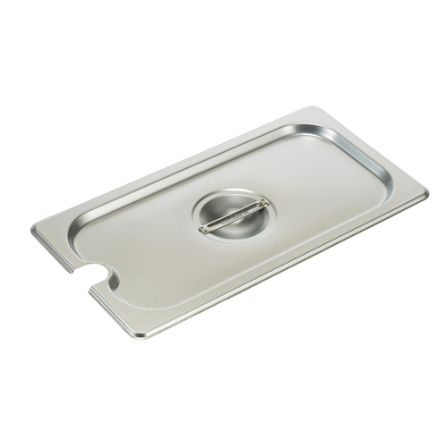 Winco  SPCT  S/S Steam Pan Cover, 1/3 Size, Slotted