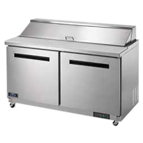 Arctic Air AST60R Sandwich/Salad Prep Table, two-section, 61-1/4''W