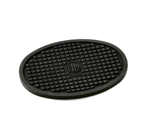American Metalcraft  TRVO53  Trivet, 5-1/2''L x 3-3/4''W, oval, silicone, black