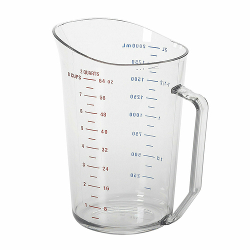 Cambro  200MCCW135  Camwear Measuring Cup, 2 qt., polycarbonate, clear