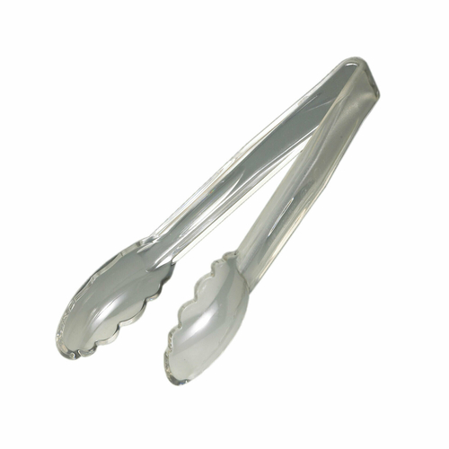 Cambro 9TGS135 Lugano Tongs, 9'', scallop grip, clear