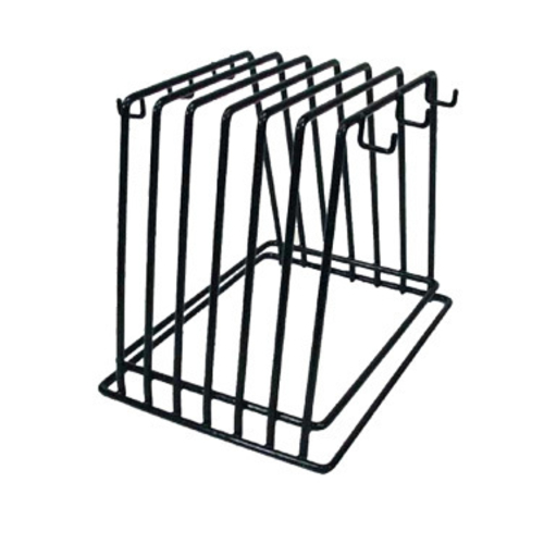 Winco CB-6K Cutting Board Rack, 6 Slots, Vinyl Coated