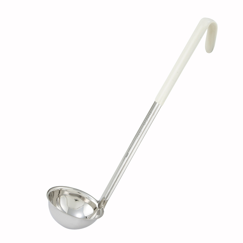 Winco  LDC-3  3oz, Ladle, One-piece, Ivory, S/S