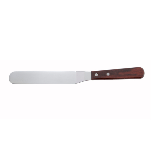 Winco  TOS-7  Spatula w/Offset, Wooden Hdl, 6-3/8'' x 1-1/4'' Blade