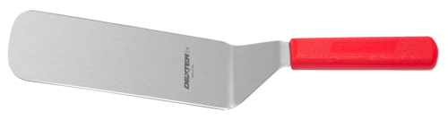 Dexter Russell  19693R  8'' x 3'' cake turner, red handle