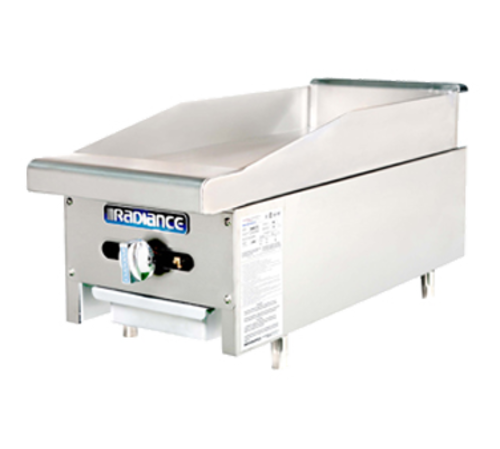 Turbo Air TAMG-12 Radiance Griddle, countertop, natural gas, 12''W x 30''D, 22,000 BTU