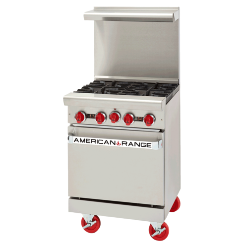 American Range AR-4 Range, natural gas, 24'' wide, standard oven