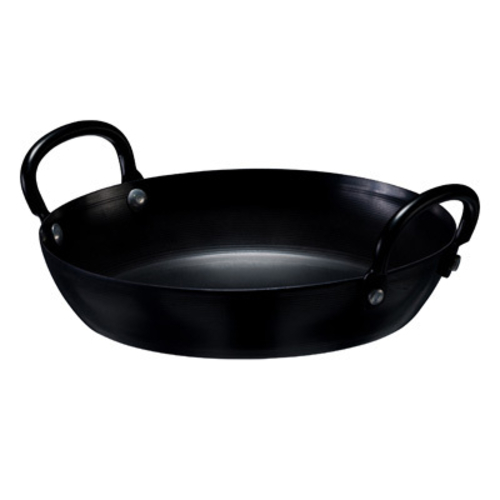 Browne USA Foodservice 573752 Fry Pan, 11-4/5'' dia. x 2-1/4''H, pre-seasoned, carbon steel