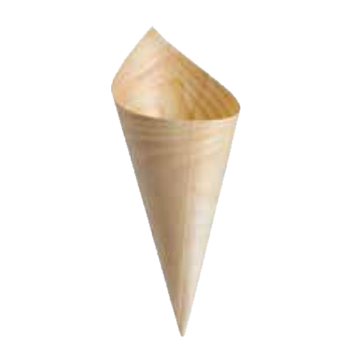 TableCraft Products BAMDCN7 Large Disposable Serving Cone, 2.75 x 7'' (50 per Pack)