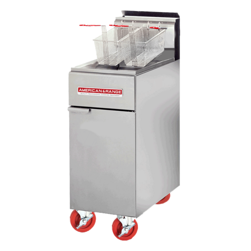 American Range AF-50HE High Efficiency Fryer, natural gas, 15-1/2''W, 50 lb. oil capacity, 75,000 BTU