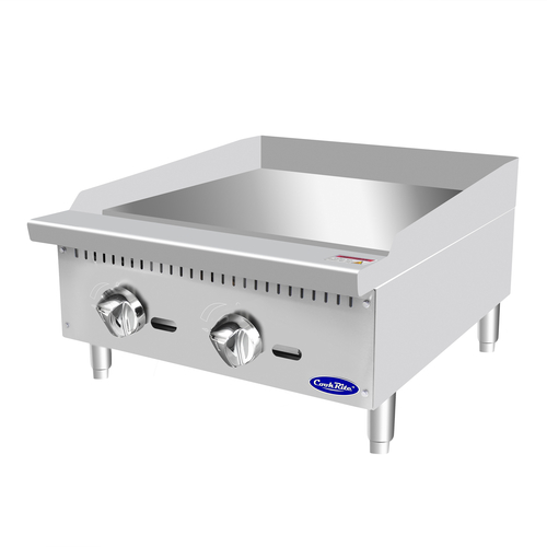 Atosa ATMG-24 Countertop Manual 24'' Griddle, Natural Gas, 60k BTU - Image 2