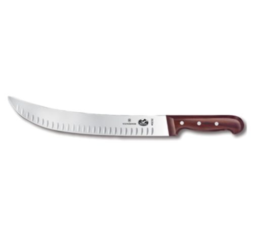 Victorinox Swiss Army 5.7320.31 Cimeter Knife, 12'' curved, granton edge, wood handle