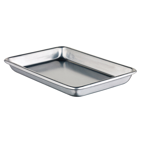 Winco  ALXP-0609  Aluminum Sheet Pan, 1/8 Size, 6-1/2''x9-1/2'', Open Bead, 16 Gauge, NSF
