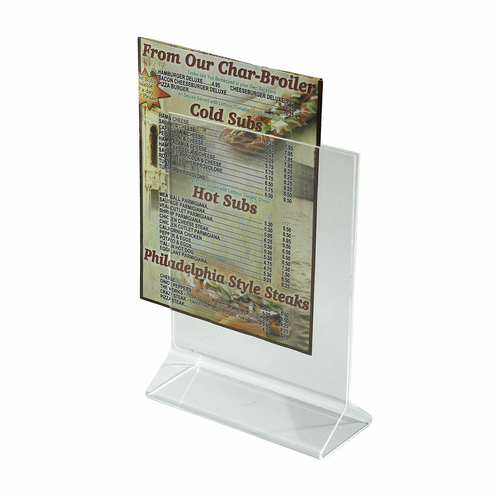 Winco  ATCH-57  Acrylic Table Sign Holder, 5'' x 7''