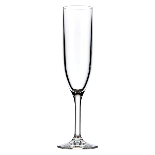Drinique VIN-CF-CLR-24 Champagne Flute 6 oz. - CLEAR, (H 9-1/8'', T 2'', D 2-3/4'', B 2-3/4'')