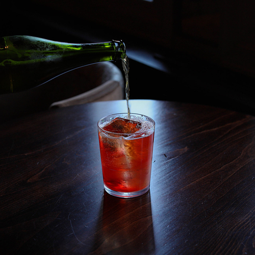 Drinique CAR-PT-CLR-24 Cartel Pint Glass 16 oz. - CLEAR, (H 4-7/16'', T 3-1/2'', D 3-1/2'', B 3'') - Image 2