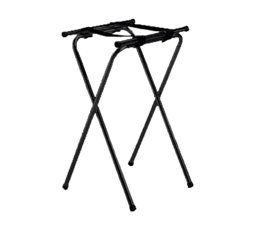 TableCraft Products 24BK Tray Stand, Double Bar, Black Metal, 31.75'' H