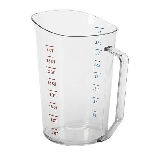 Cambro  400MCCW135  Camwear Measuring Cup, 4 qt., polycarbonate, clear