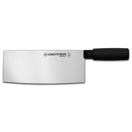 Dexter Russell  24533B  8'' x 31/4'' Chinese chef's knife, black handle