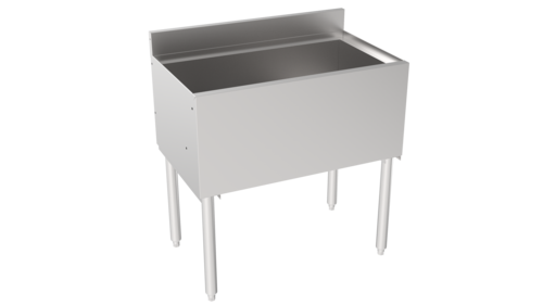 Krowne Metal  18-30  Silver Series Insulated Ice Bin, 30'' W x 22.5'' front to back
