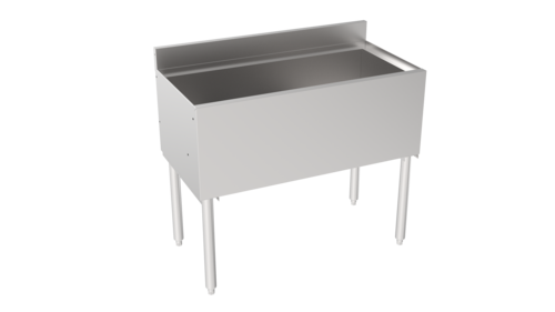 Krowne Metal  18-36  Silver Series Insulated Ice Bin, 36'' W x 22.5'' front to back