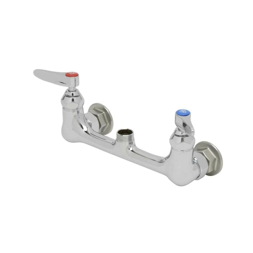 T&S Brass  B-0230-LN  Sink Mixing Faucet, wall/splash mounted, 8'' adjustable centers, without/less nozzle