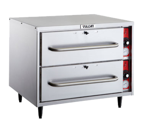Vulcan  VW2S-QS-PLATINUM  Warming Drawer, Free Standing, 2 drawers, Holds One 12''x20''x6'' per drawer, 120v