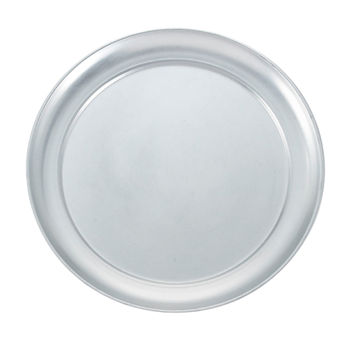 Winco  APZT-8  8'' Wide Rim Pizza Tray, Alu