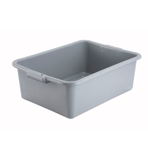 Winco  PL-7G  7'' Dish Box, Standard Weight, Gray
