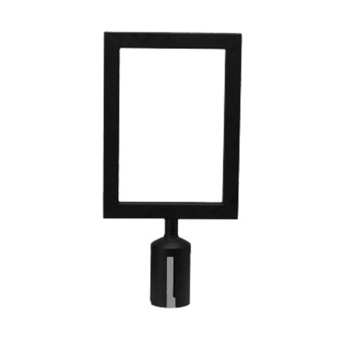 Winco  CGSF-12K  Stanchion Top Sign Frame, Black
