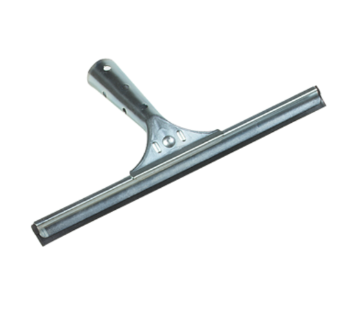 CFS Brands  4007000  Flo-Pac Hand Held Window Squeegee, 12'' single-blade, black rubber, stainless steel handle