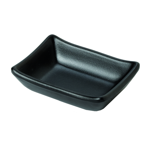 G.E.T. Enterprises  SD-3828-BK  2 oz., 3.75'' x 2.75'' Sauce Dish, 0.75'' deep