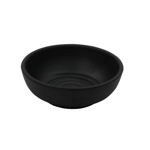 G.E.T. Enterprises  SD-3800-BK  3 oz. Round Black Melamine Ramekin, Sauce/Side Dish