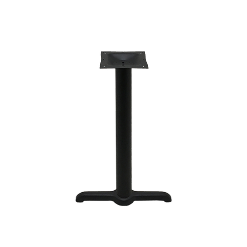 Oak Street  B522-STD  Table End Base, 5'' x 22'' base spread, 3'' column, 28-3/4'' standard height, black