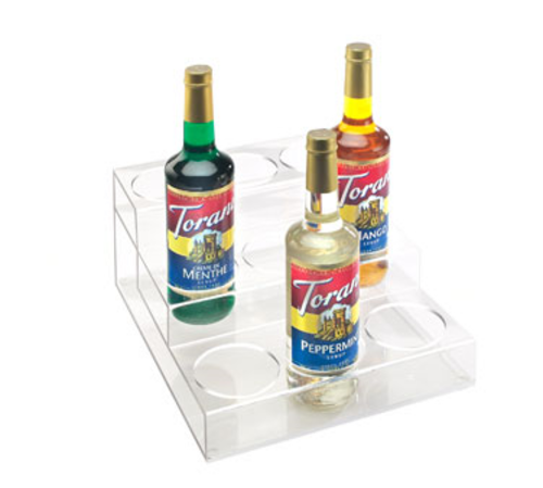 Cal-Mil  P296  3 TIER - 9 BOTTLE ORG. - CLEAR