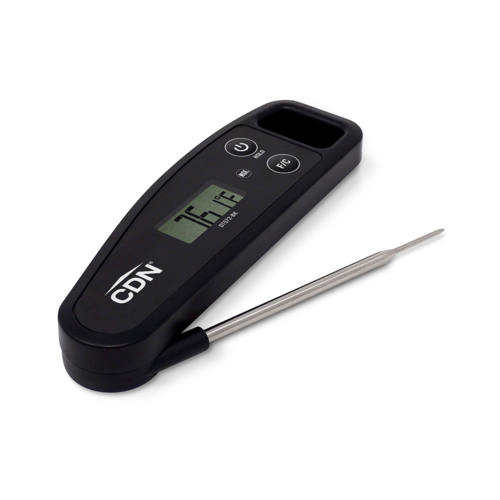 CDN  DT572-BK  Digital Folding Thermometer, 1.7mm thin tip, 3-3/8'' stem