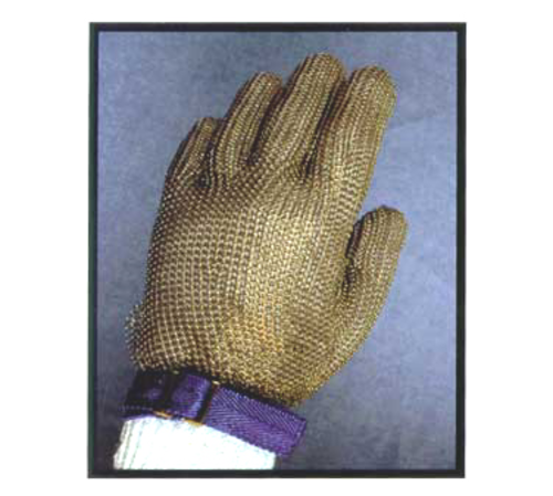 Victorinox Swiss Army 7.9039.S Saf-T-Gard Glove, small, cut resistant, stainless steel, white wrist band